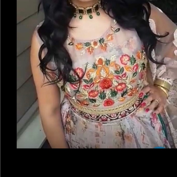 Floral Lengha - Picture 1 of 7